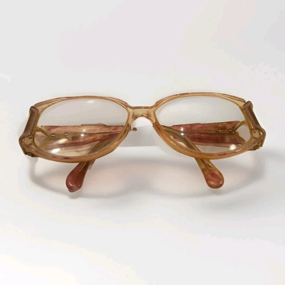 SL Gold & Marble Pink Vintage Eyeglass